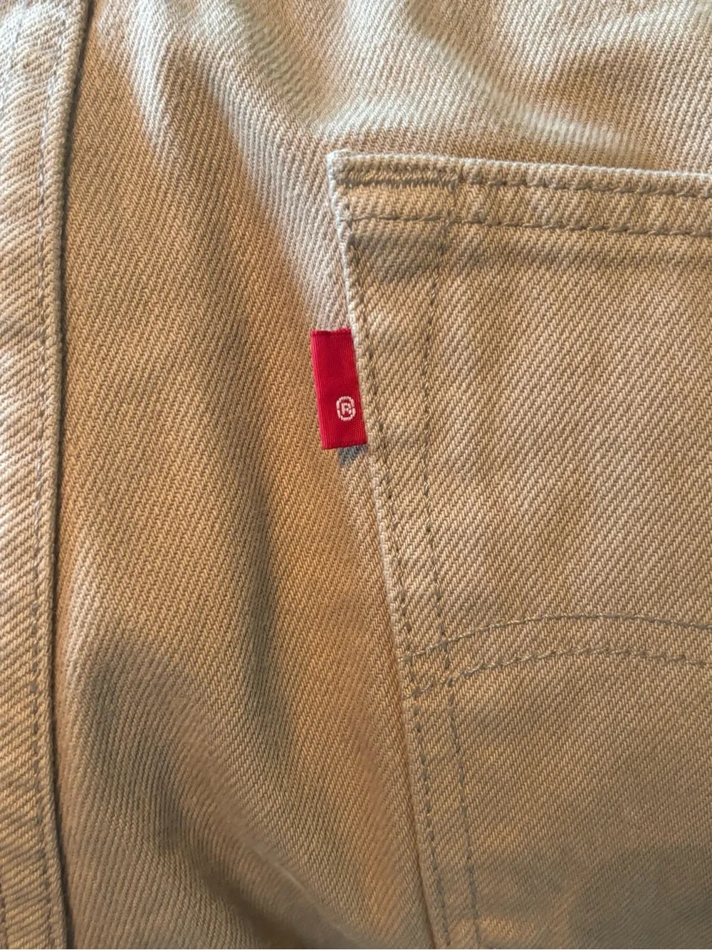 Levi's 501 Button-Fly Men's Straight Jeans in Khaki Brown